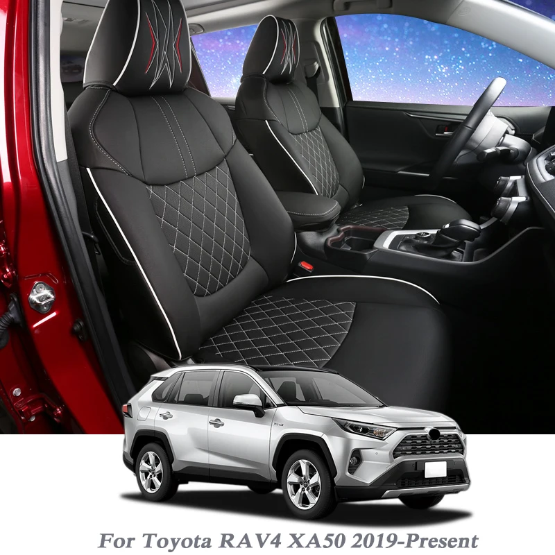 Auto Stoelhoezen Set Leer Voor Toyota Rav4 Hybird Xa50 2019 Present Auto Cover Styling Seat Protector Kussen Interieur Accessoire Auto Stoel Beschermhoezen Aliexpress