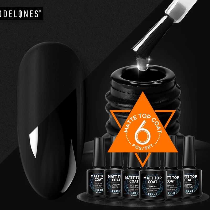 Modelones 6 шт./лот матовый лаки для ногтей Длительное Действие Led Гель-лак био-Гели Soak