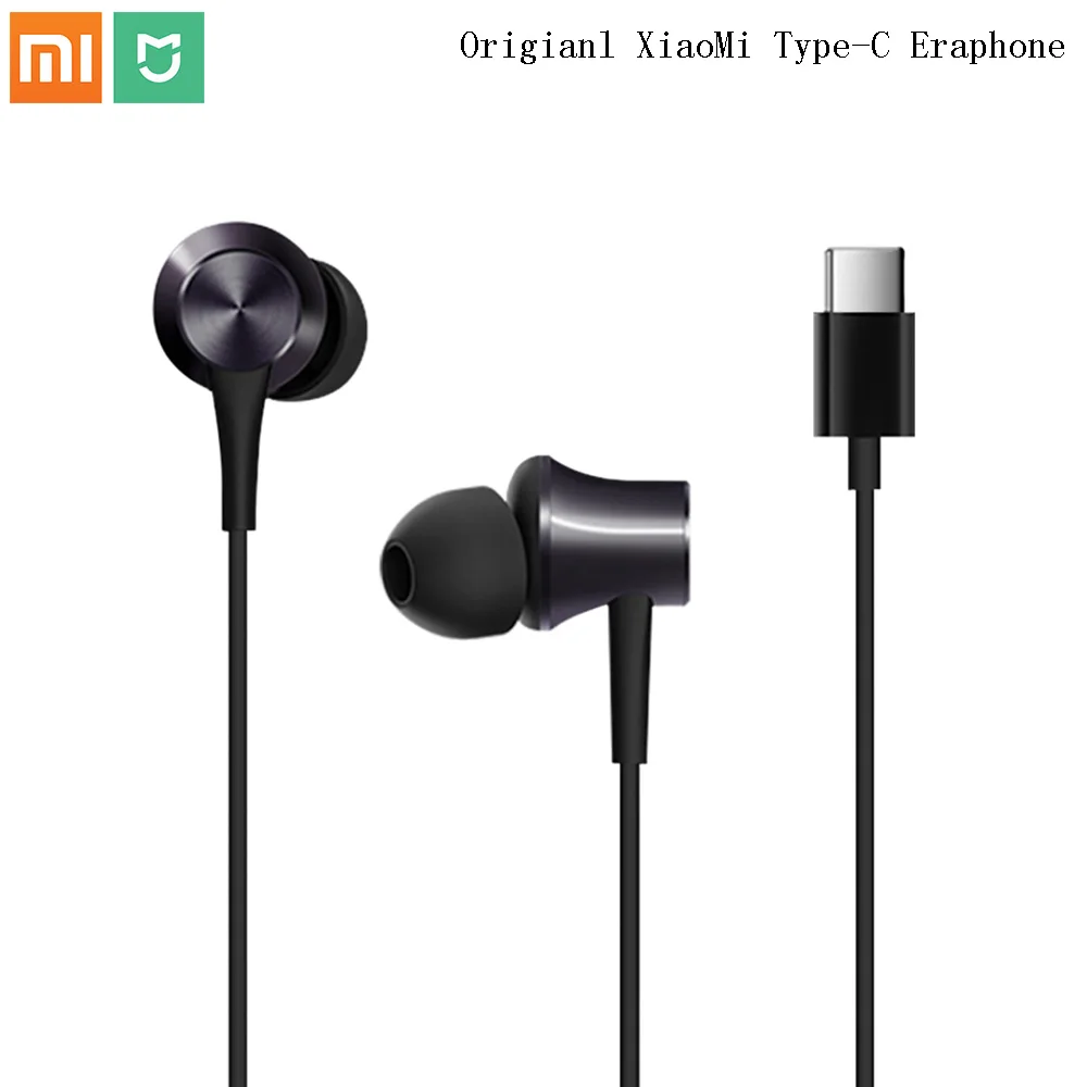 Original Xiaomi Mi 9 8 6 Mix 2sHybrid DC In Ear Type C Earphone Mic Wire Control Dual Driver For huawei Mi Android Smartphones
