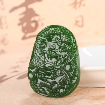 

Hetian Yuyu Yusheng Dragon Pendant Man
