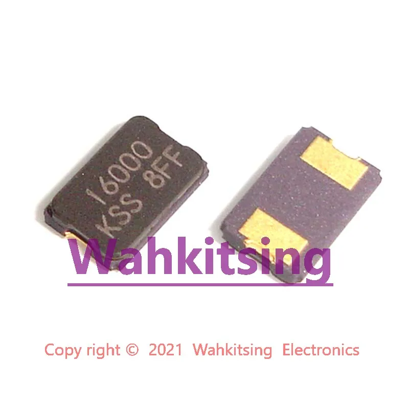 10 PCS 16.000MHZ 5032 SMD-2 16M 16.000MHz 16.000M 16MHZ 5x3.2mm 2 핀, 세라믹 SMD 수동 석영 공진기 크리스탈