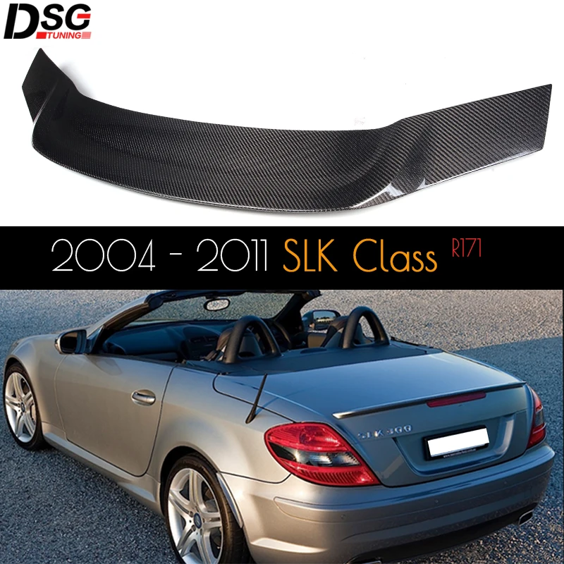 2004 - 2011 SLK Class (R171) Подлинная задняя панель из углеродного волокна спойлер хвост