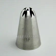 1F# Большой размер вишневого цвета носик для украшения из нержавеющей стали рот трубопровода устройства «Гвоздика» наконечник печенья рот торт Dec