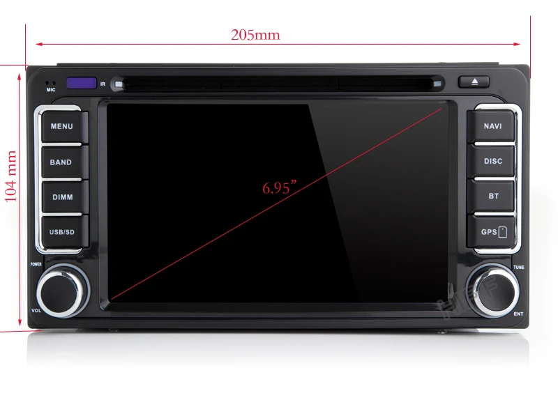 Sale DSP Android 9.0 4GB 8 Core Car DVD Player for Toyota Rav4 Corolla Ex Vitz Hilux Terios Avenue Fortuner Prado with Radio GPS 1