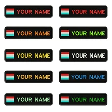 Вышивка на заказ с национальным флагом или заплатка с текстом 10 см* 2,5 см значок на железной или липучке Подложка для одежды брюки шляпа