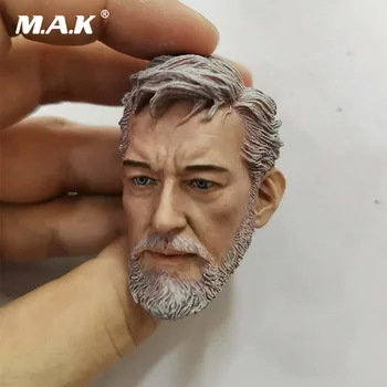 

1/6 Scale Head Sculpt Figure Accessory Star Wars Obi- Wan Kenobi Head Carved Model for 12'' Male Figure Body