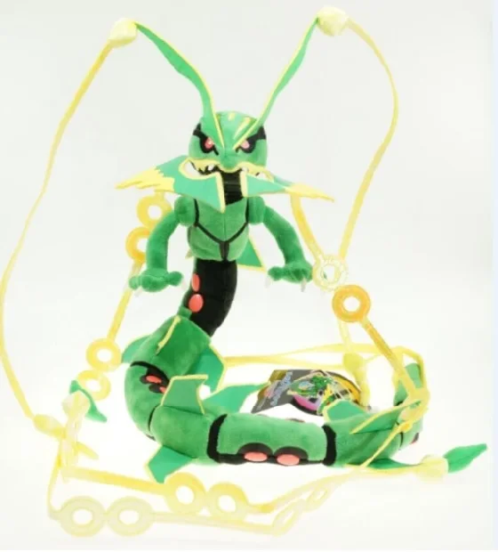 80 см Мега Rayquaza фигурка животные игрушки плюшевые животные куклы игрушки для детей день рождения рождественские подарки - Цвет: green