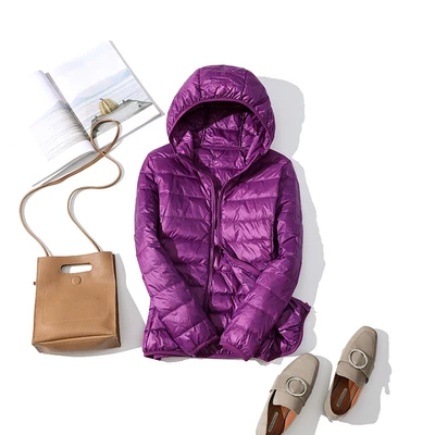 Purple hooded