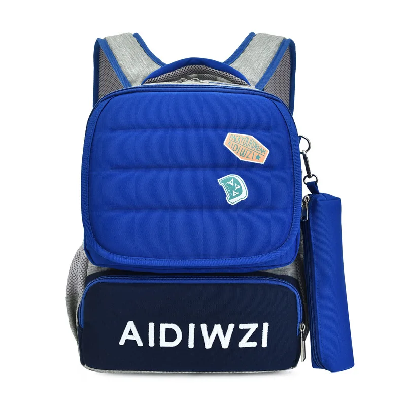 

CHILDREN'S Rucksack New Style Korean-style Schoolbag for Elementary School Students 1.2 Grade Men And Women Backpack Two-Piece S