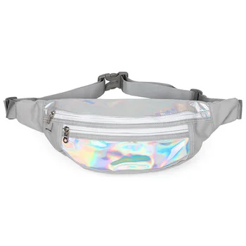 

Hip-hop Tide Brand Messenger Bag Men and Women Shoulder Bags Korean Street Trend Laser Waist Bags Reflective Riding Fanny Pack