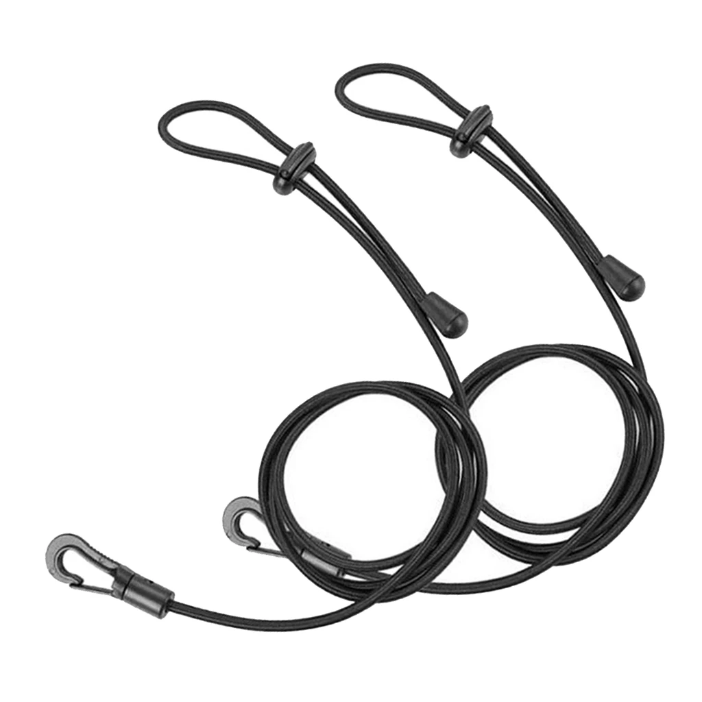 2 Piece Kayak Rod Paddle Safety Strap Adjustable Drawstring to Secure