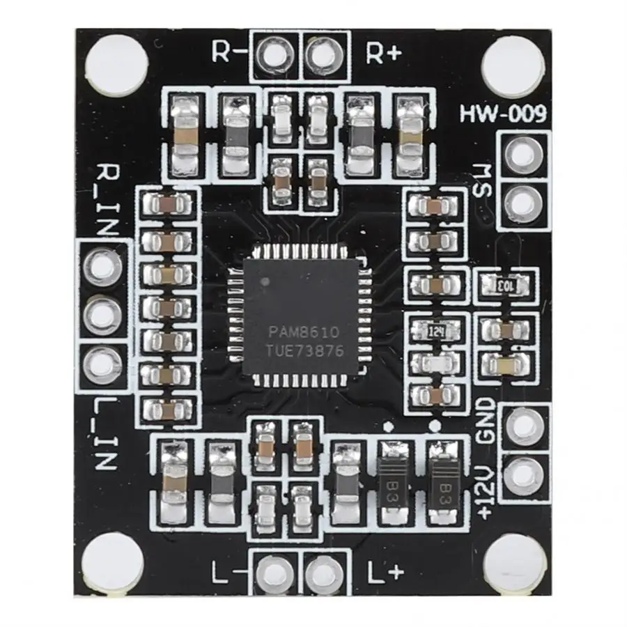 

New PAM8610 Dual Channel 12V Mini Digital Amplifier Board Power Amplifier Board 15W*2 Board