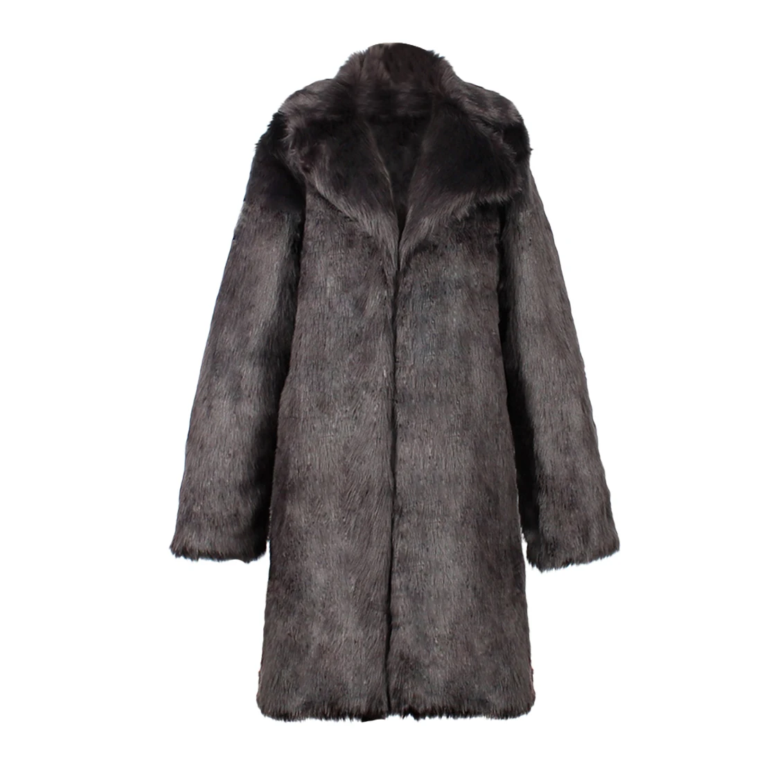 Осенне-зимнее пальто для мужчин Chaqueta, черное, плюс размер, роскошное Мужское пальто с искусственным мехом, Мужская Шуба с длинным рукавом, темно-серая верхняя одежда, куртка 3xl