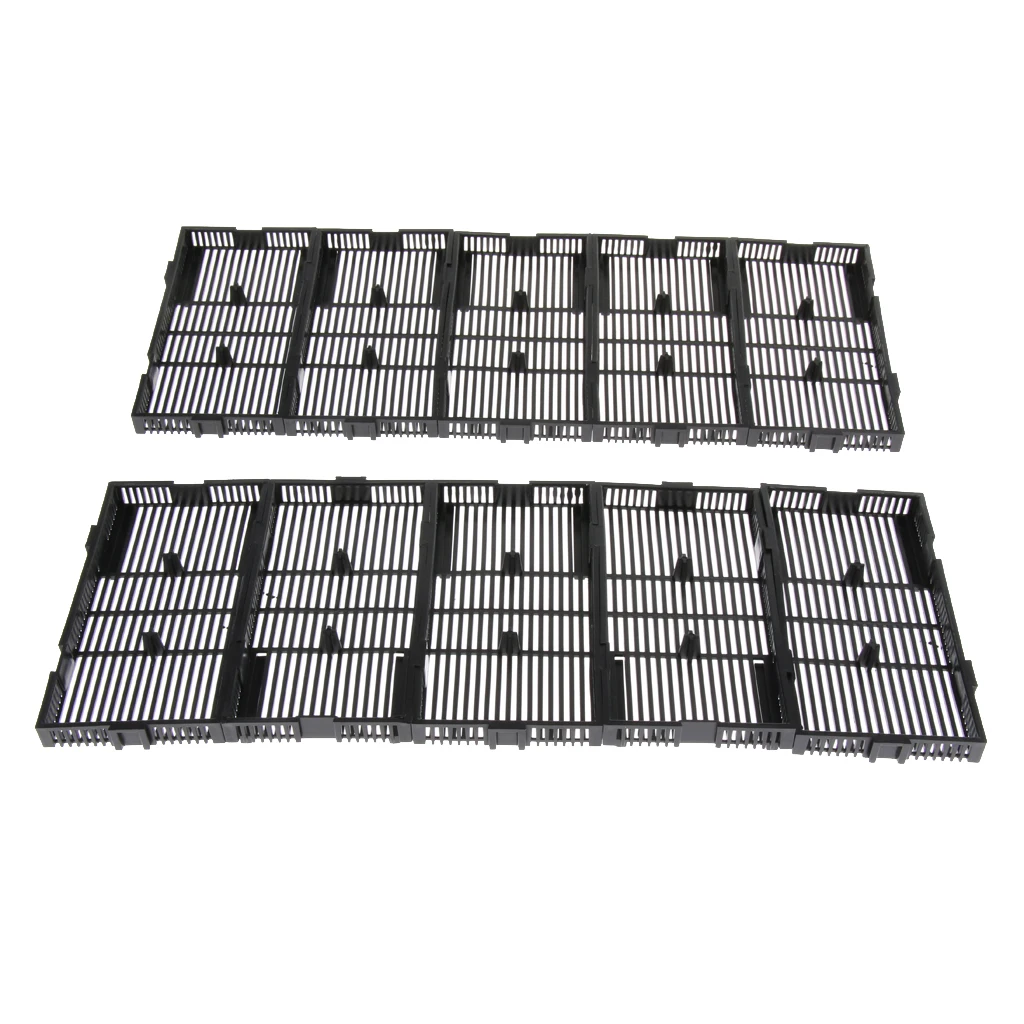 

10 Pcs Undergravel Under Gravel Sand Filter For Aquarium Fish Tank