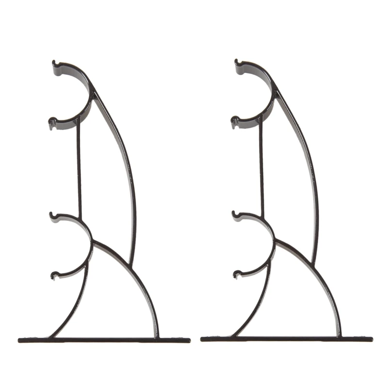 2 шт. с застежкой на двойную металлическую Шторы стержень держатель для 25 мм