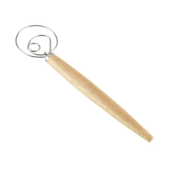 

Pastry Manual Cooking Utensil Baking Tool Stainless Steel Mixing Dough Whisk With Handle Eggs Beater Restaurant Home Kitchen
