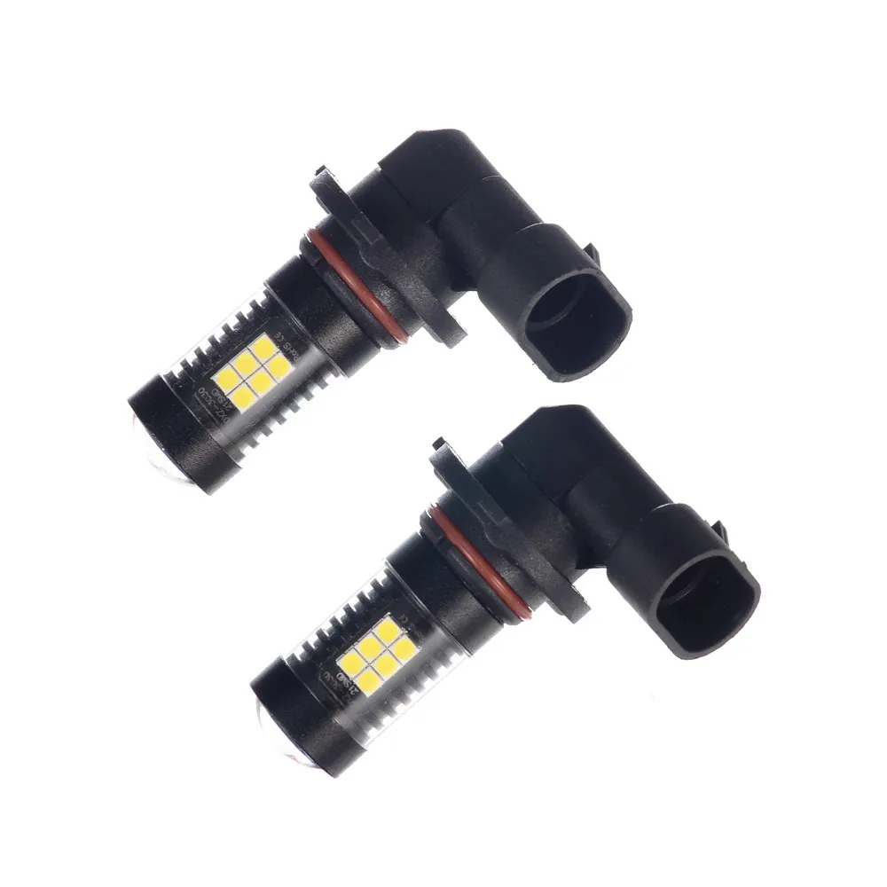 2 шт. 3030 21SMD 9005/9006 Высокая мощность 6500K Супер Белый светодиодный противотуманный светильник для вождения BulbCar необходимый светильник практичный автомобильный светильник