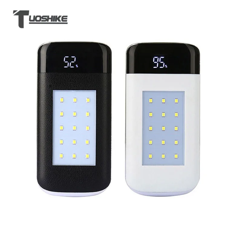 

Solar Power Bank 10000mAh LED Display Dual USB Ports External Battery Charger Portable for Xiaomi iPhone Samsung Huawei