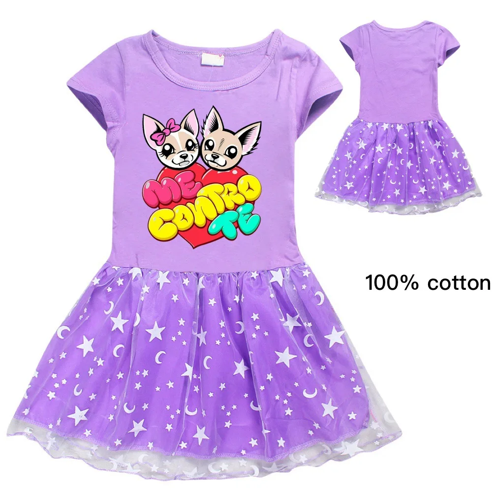 Новое рождественское платье одежда для маленьких девочек с принтом животных из мультфильмов Повседневное платье принцессы до колена из хлопка и полиэстера