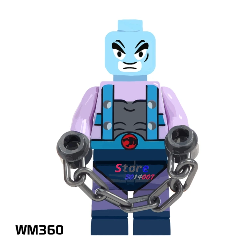 WM360 50 шт. Американский ТВ фильм Cheetara Лев-о Mumm-Ra Thundercats Pantro Tigro Bengali строительные блоки кирпичи игрушки для мальчиков - Цвет: WM360