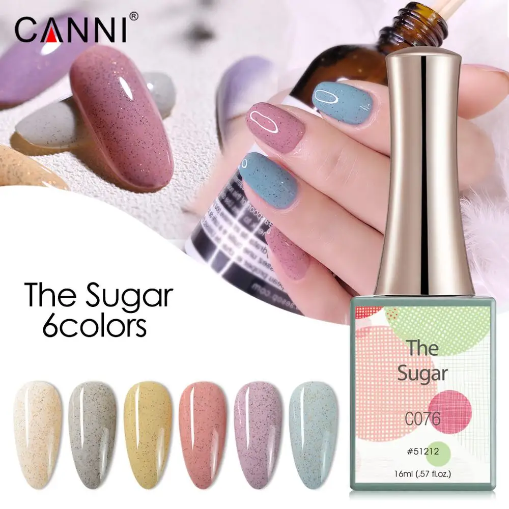 Canni новый 16 мл 6 цветов Sugger Гель лак для ногтей Профессиональный гель ногтей|Гель