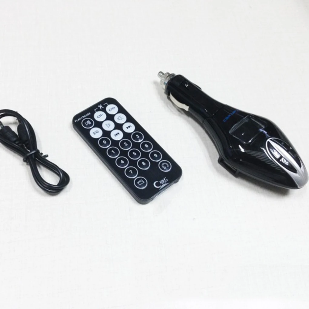 Автомобильный прикуриватель fm-передатчик беспроводной Bluetooth ЖК-экран MP3 музыкальный плеер Дистанционное управление USB зарядное устройство