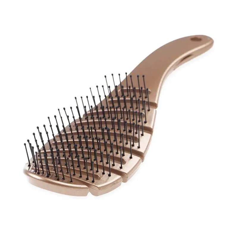 ZR0799A Изогнутая вентилируемая щетка для волос, Антистатическая Массажная пластиковая расческа для здоровья, щетка для волос, фен-щетка - Цвет: ZR0799A