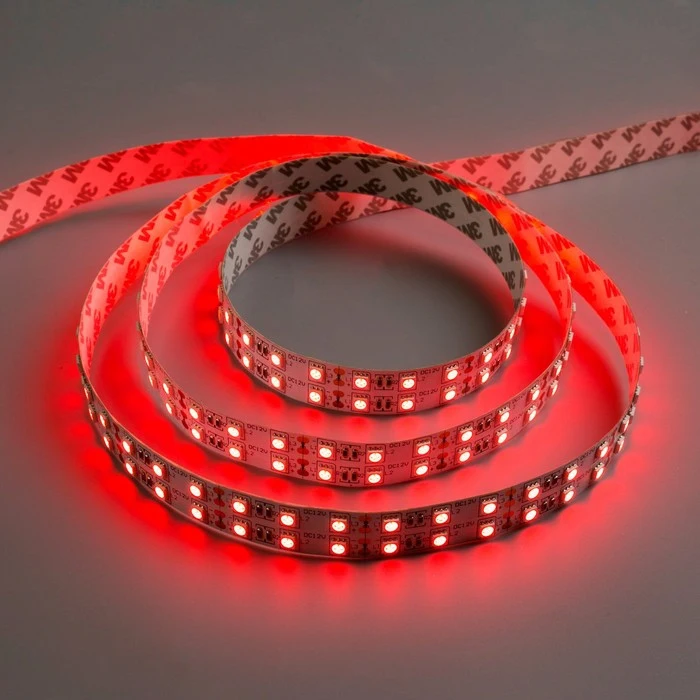 Светодиодная лента 12В SMD5050 5 м IP33 120 LED 28.8 Вт/м 10-12 Лм/1 DC КРАСНЫЙ 848553 | Лампы и