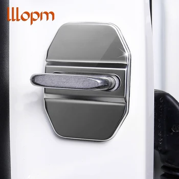 

4pcs Stainless Steel Door lock decoration cover For Mercedes Benz w203 w204 w214 w211 w204 C200L E260L E320L SLK A C CLA GL