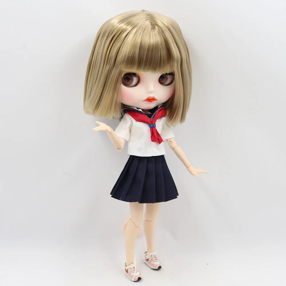 ICY 1/6 Blyth Кукла № 9031 золотые волосы с белой кожей Обнаженная кукла, индивидуальные матовые лица сустава тела