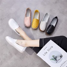 Белая кожаная обувь; женские мокасины с вышивкой и прозрачной подошвой; Повседневная обувь; спортивная обувь на плоской подошве для женщин; женская обувь