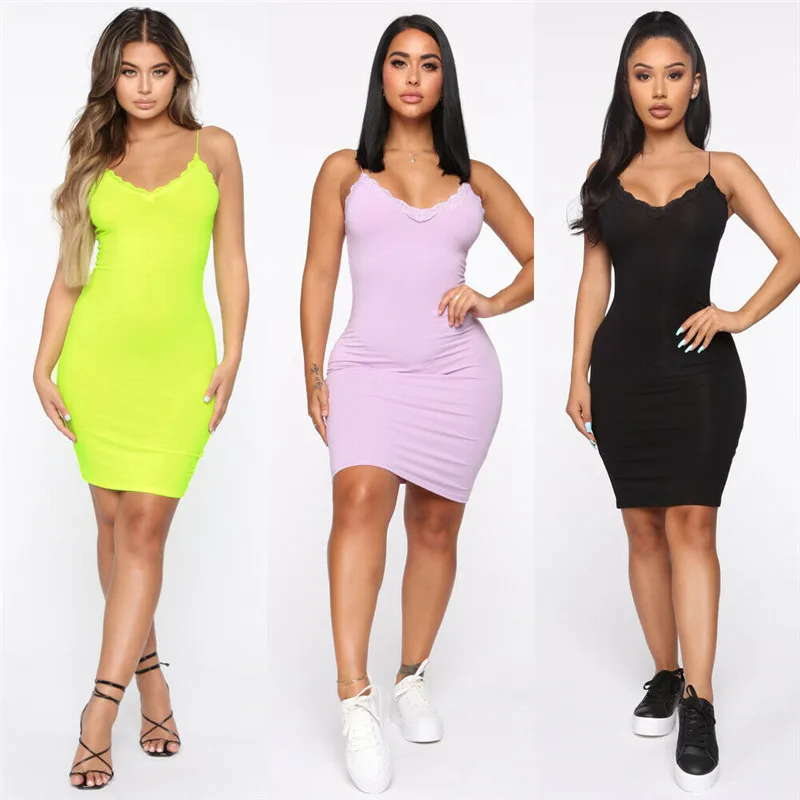 women's stretch bodycon dress
