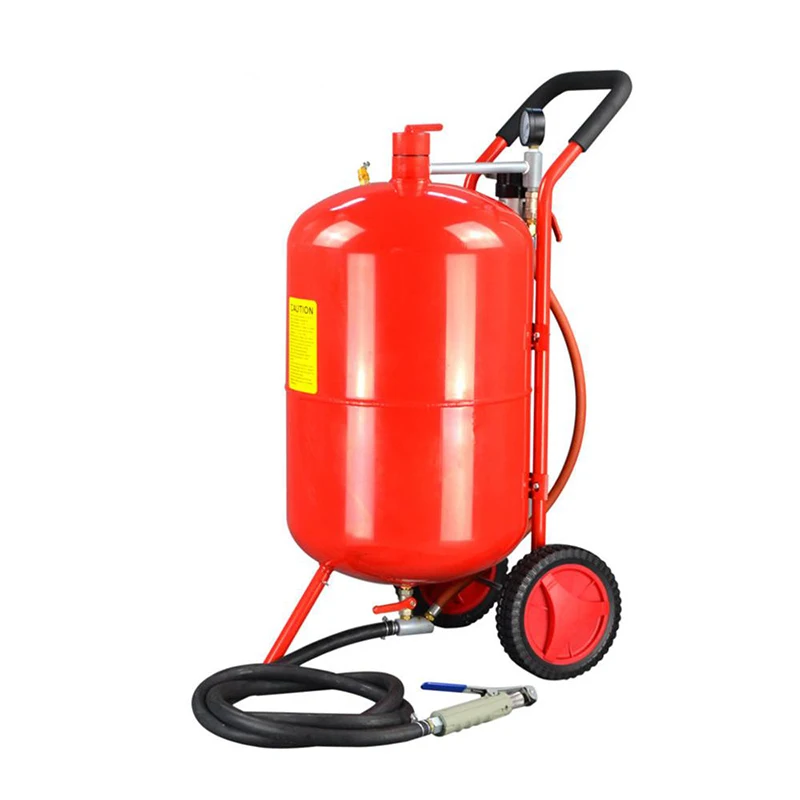 portable sandblasting machine sandblaseter oil blowing suction sand tank bucket 20 gallon high pressure stone metal renovation