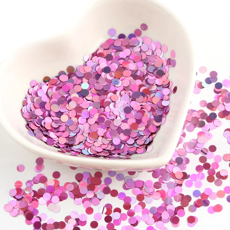 laser pink purple 3 мм точечные блестки ультратонкие блестки ПЭТ лазерные блестки для рукоделия лак для ногтей Свадебные Рождественские Конфетти украшения 8 г - Цвет: laser pink purple