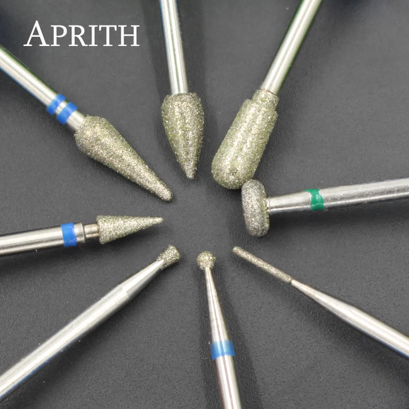 

APRITH 1pc Diamond Nail Art Drill Bit Rotary Burr Bit Electric Manicure Machine Drill Accessories Nail Mills Pedicure Tools