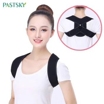 

Adjustable Back Posture Corrector Belt Support Clavicle Spine Shoulder Correction Brace S M L Black Beige for Women Men