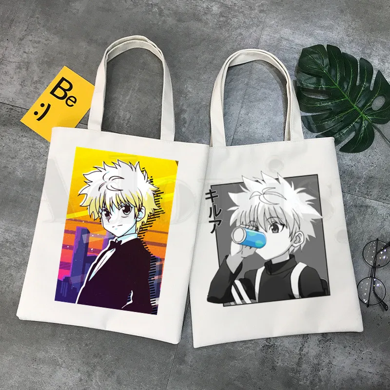 Hunter X Hunter Killua Zoldyck diablo ojo Manga bolsos de hombro bolsas Casual de las niñas bolso mujer elegante bolso de la lona