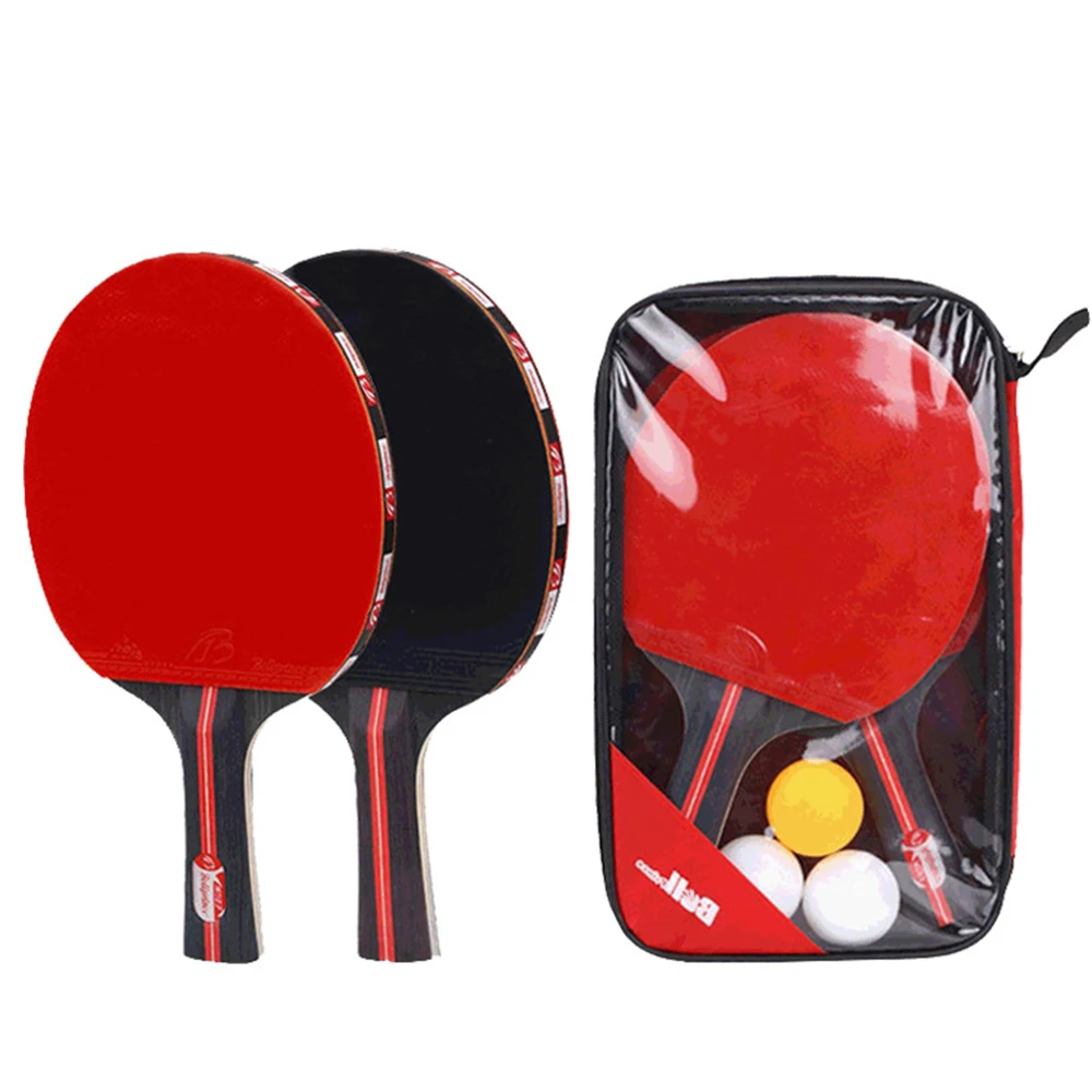 

Outdoor Lightweight Durable Home Sports Equipment Table Tennis Set 1 Rackets Playground Students Beginners 3 Balls Training