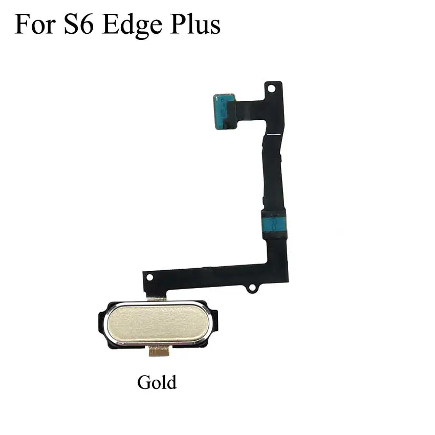 YuXi для samsung Galaxy S6 Edge Plus G920 G925 G928 датчик отпечатков пальцев кнопка домой шлейф Замена Белый Золотой синий