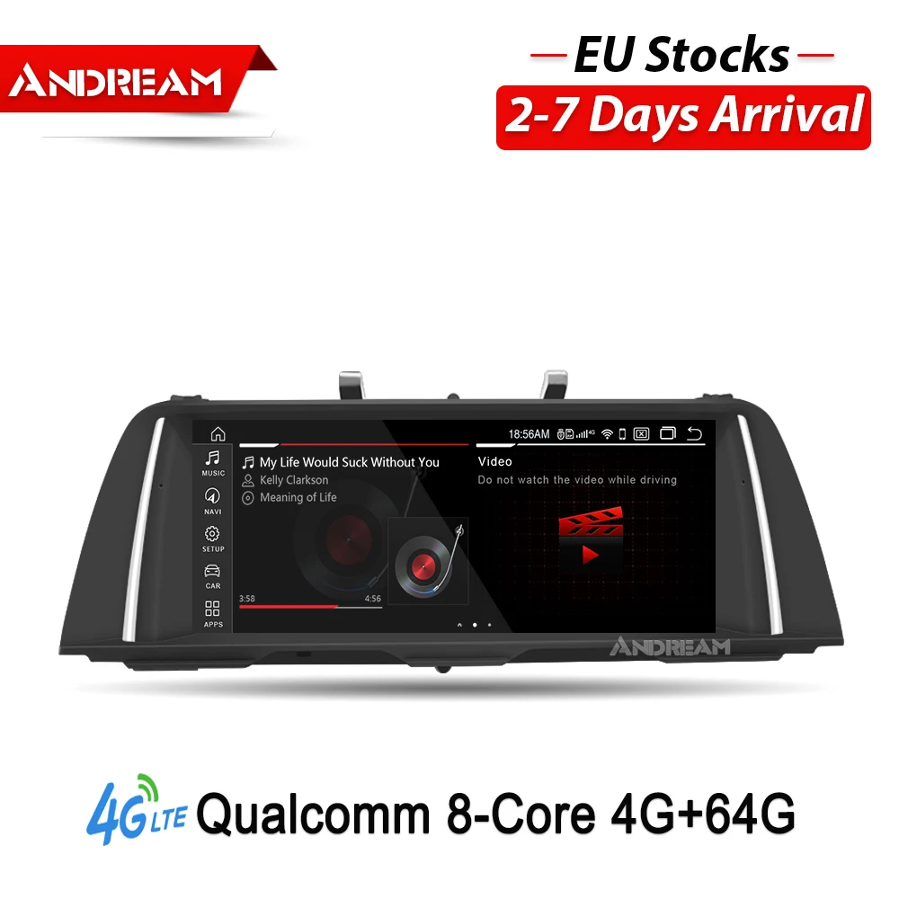 10.25&quotAndroid 9 Octa-Core 4G RAM 64G ROM Car multimedia interface for BMW 5 Series F10 F11 GPS Navigation idrive | Автомобили и