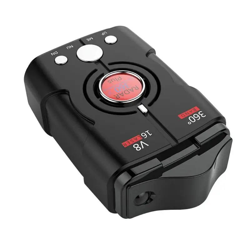 

Car Radar Detector English Russian Auto 360 Degree Vehicle V8 Speed Voice Alert U1JF