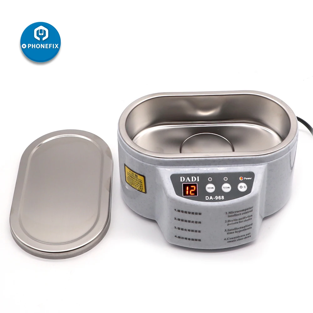 US $23.55 Da968 600ml Mini Ultrasonic Cleaner Bath For Cleaning Jewelry Glasses Circuit Board Intelligent Control 3050w