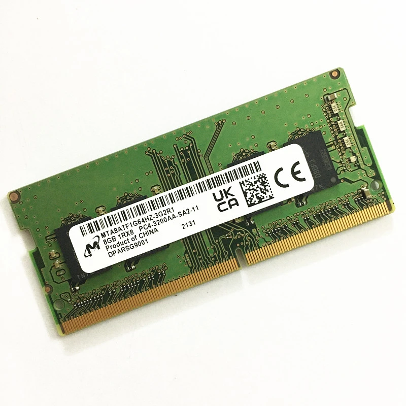 laptop decals Micron DDR4 8GB 3200MHz MTA8ATF1G64HZ-3G2R1/3G2J1 RAMs SO-DIMM 1.2V DDR4 8GB 1RX8 PC4-3200AA-SA2-11 Laptop Memory full laptop skin