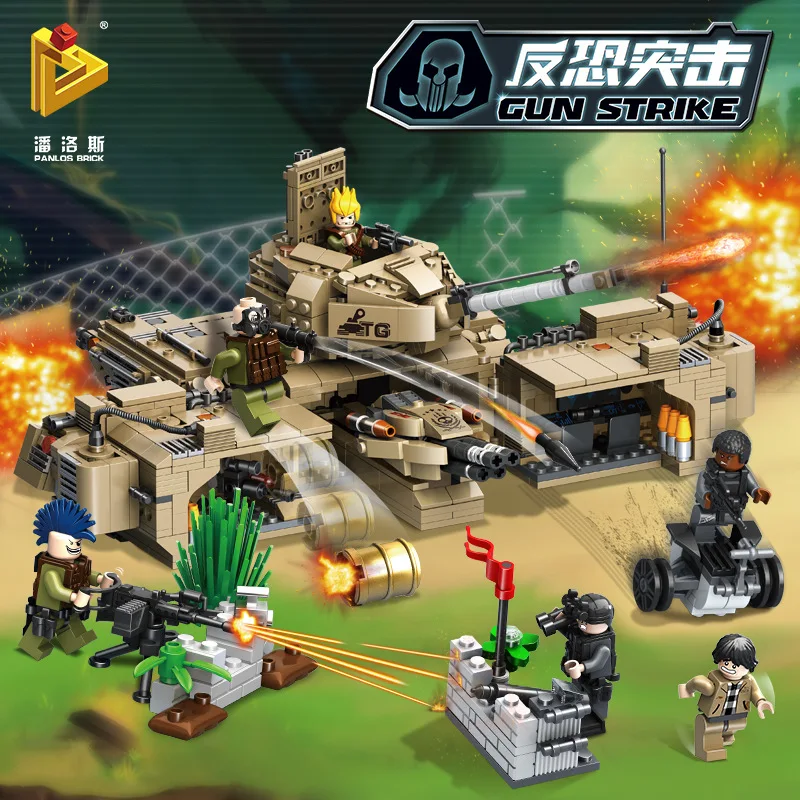 

Anti-terrorism Assault Military Series Educational Small Particles Building Blocks Early Childhood Children Inserted Building Bl