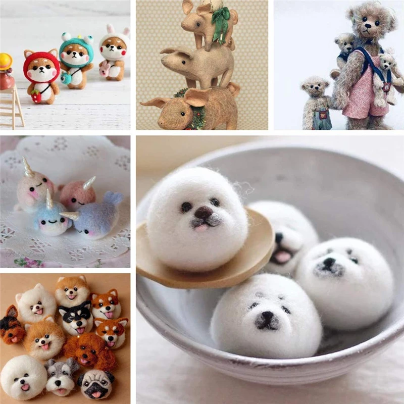 MIUSIE 50pcs/Bag Glass Eyes 2mm/3mm/4mm Needle Felting Animals Bears Rabbit Dog Dolls Animal Eyes for DIY Dolls Toy Accessories plastic safety eyes
