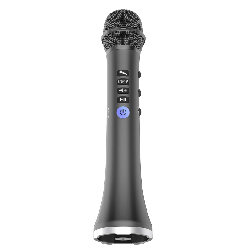Wireless com Microfone Portátil com Bluetooth para Karaokê Cantar e Gravar para Ios 2 em 1 Xiaokoa Bluetooth Alto-falante Android - - Image 2