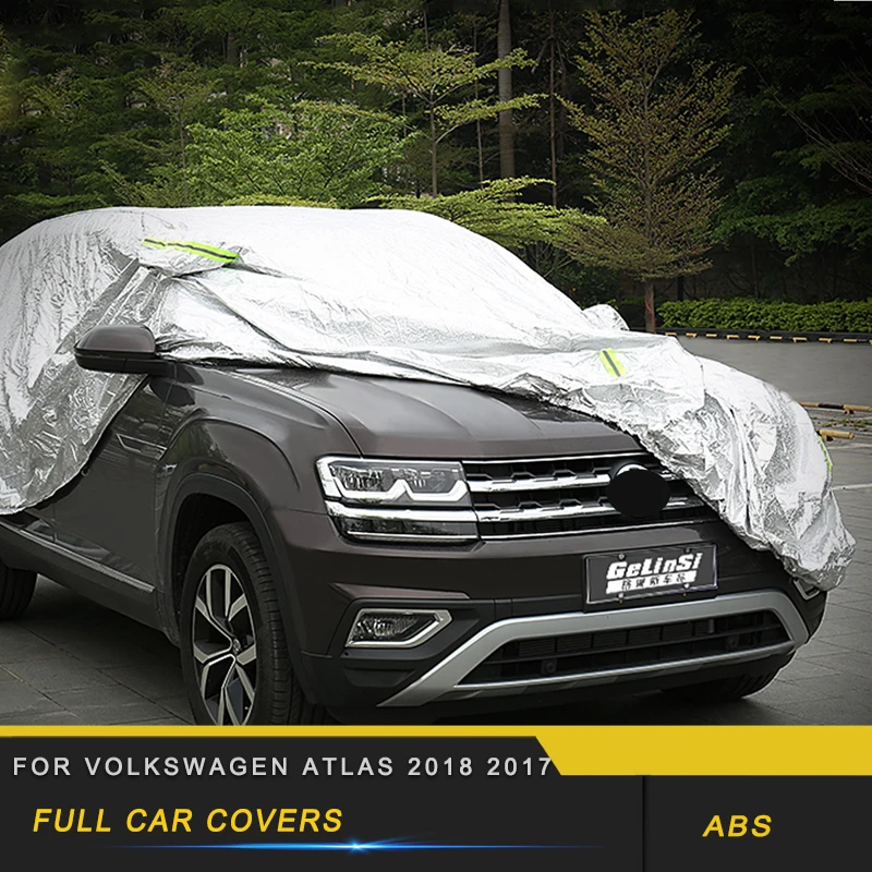 Для Volkswagen VW Atlas- автомобильные чехлы водонепроницаемые наружные солнечные защитные чехлы отражатели защита от пыли и дождя и снега