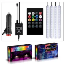 Беспроводной пульт дистанционного управления/музыка/Голосовое управление интерьерный напольный светильник для украшения ног сигаретный светодиодный RGB неоновый светильник 12v