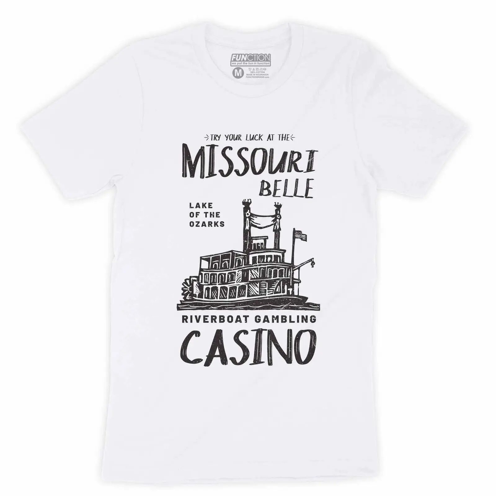 Ozark Lake Riverboat Gambling Casino Missouri Belle Men's Tshirt Show