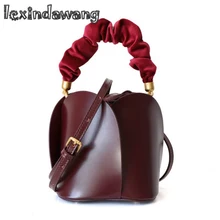 Сумка-мешок с цветочным узором, женская сумка из коровьей кожи с бархатной ручкой, маленькая мини сумка на плечо, женские вечерние свадебные сумки